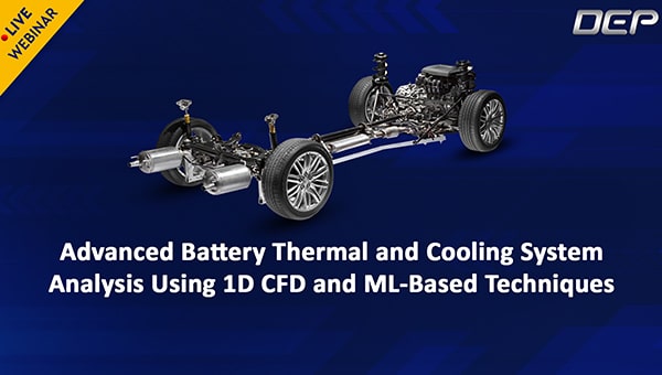 Advanced Battery Thermal and Cooling System Analysis Using 1D CFD and ML-Based Techniques